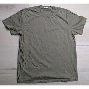 Flint and Tinder Huckberry T Shirt Mens L Green Basic Tee Made In USA Cotton